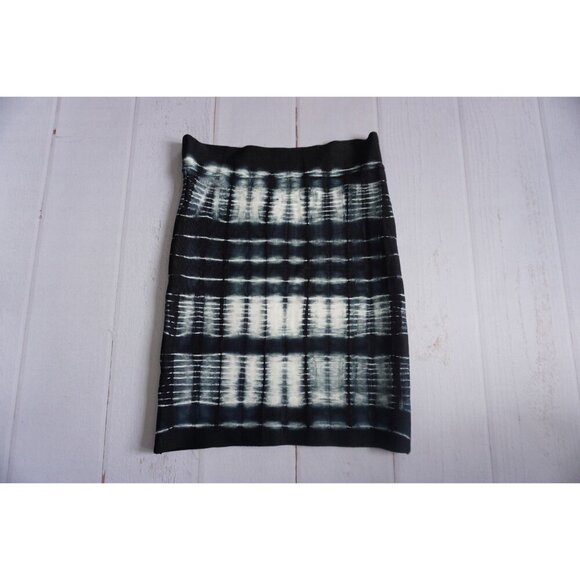 BCBGMaxAzria Taylor Navy Blue Tie Dye Bandage Skirt Bodycon Mini, Size XS - Picture 2 of 10